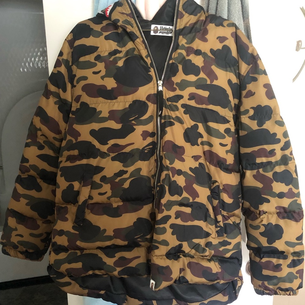 A bathing ape winter coat authentic